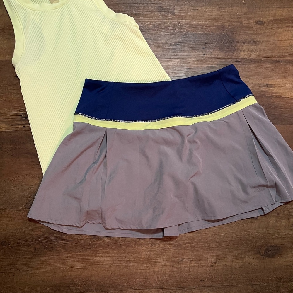 Fit2Run skirt and Calia ribbed tank set